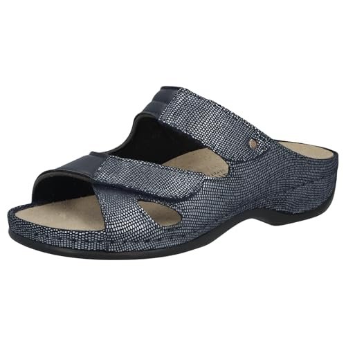 Berkemann Damskie kapcie Janna, niebieskie, 40 2/3 EU, niebieski, 40 2/3 EU