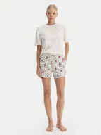 Piżamy damskie - Tommy Hilfiger Piżama UW0UW05760 Beżowy Regular Fit - miniaturka - grafika 1