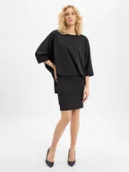 Sukienki - JOOP! Sukienka damska Kobiety Sztuczne włókno czarny jednolity, 34 - miniaturka - grafika 1