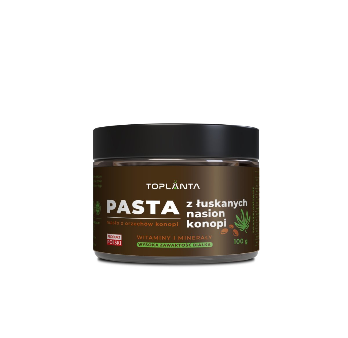 Pasta z nasion konopi 40 % białka +kwasy omega 3-6-9 + minerały