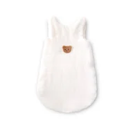 Śpiworki dla dzieci - Śpiworek niemowlęcy do spania muślinowy ocieplany (latte little teddy) - miniaturka - grafika 1
