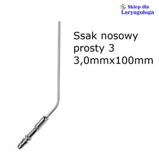 Ssak nosowy prosty 3 z wentylkiem 08-143 Metech - Akcesoria medyczne - miniaturka - grafika 1