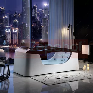 Zepehof Wanna z hydromasażem EB-D034 prostokątna 187cmx90cmx75cm Wodospad LED x 2+Ambiente z podgrzewaczem+pilot EB-D034 - Wanny z hydromasażem Zepehof Wanna z hydromasażem EB-D034 prostokątna 187cmx90cmx75cm Wodospad LED x 2+Ambiente z podgrzewaczem+pilot EB-D034 - Wanny z hydromasażem - miniaturka - grafika 1