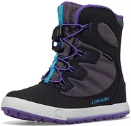 Buty dla dziewczynek - Merrell Buty dziecięce unisex Snow Bank 4.0 WTRPF, Czarny fioletowy turq, 30 EU - miniaturka - grafika 1