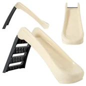 Place zabaw - Palplay Zjeżdżalnia Składana Domowa Ogrodowa Ślizg 130 Cm. Klasyczna Unikatowa Beżowo-Szara - miniaturka - grafika 1