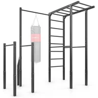 Wyposażenie sportowe i gimnastyczne - Drabinka zewnętrzna + drążek do podciągania z uchwytem na worek + poręcze do dipów (długie) MO-Z5 - Marbo Sport - miniaturka - grafika 1