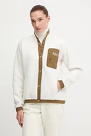 Bluzy damskie - Helly Hansen bluza polarowa IMPERIAL damska kolor biały gładka 63372 - miniaturka - grafika 1