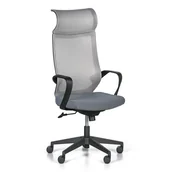 Fotele i krzesła biurowe - B2B Partner Krzesło biurowe CLETUS, szare 910010 - miniaturka - grafika 1