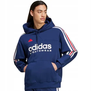 Bluza męska adidas House of Tiro Nations Pack Hoodie granatowa IY4530 S - Bluzy męskie - miniaturka - grafika 1