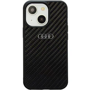 Etui Audi Carbon Fiber na iPhone 14 - czarne AU-TPUPCIP14-R8/D2-BK - Etui i futerały do telefonów - miniaturka - grafika 1