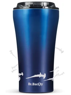 Kubek termiczny na kawę Dr.Bacty Apollo 2.0 - Rekin - 360 ml - Monaco Blue - Kubki termiczne - miniaturka - grafika 1