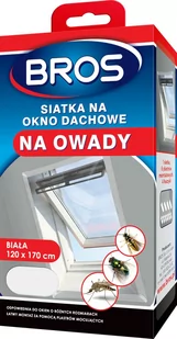 Bros Siatka na okno dachowe biała 120 x 170 cm - Zwalczanie i odstraszanie szkodników - miniaturka - grafika 1