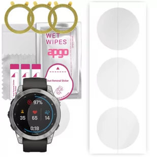 3x Folia hydrożelowa do Garmin Fenix 7 47mm - apgo Smartwatch Hydrogel Protection Ochrona na ekran smartwatcha - Akcesoria do smartwatchy - miniaturka - grafika 1