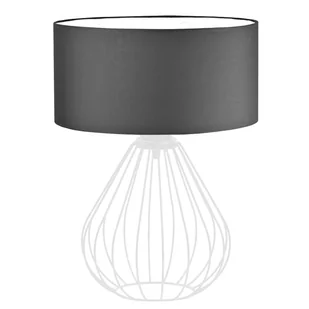 Biała lampa stołowa z metalu LUKKA - Lampy stojące - miniaturka - grafika 1