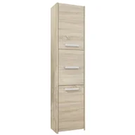 Szafki łazienkowe - SZAFKA ŁAZIENKOWA REGAŁ SŁUPEK 30cm 3 DRZWI Sonoma - miniaturka - grafika 1