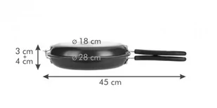 Tescoma Dwustronna patelnia PRESTO 26 cm 594346 [8387752] - Patelnie - miniaturka - grafika 1