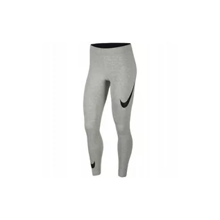 Legginsy - Damskie legginsy sportowe Nike Leg-a-see Swoosh DB3896-063 - grafika 1