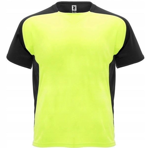 Koszulka Sportowa Męska T-shirt techniczny ROLY CA6399 FLUOR YELLOW/BLACK L