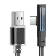 Kable USB - Kabel USB Typ-C - USB Typ-C MCDODO CA-3423 LED 1.8 m Czarny - miniaturka - grafika 1