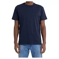 Koszulki męskie - Replay T-shirt męski z krótkim rękawem z bawełny organicznej, 085 niebieski, S - miniaturka - grafika 1
