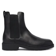 Botki męskie - Sztyblety Calvin Klein Dress Lug Chelsea Boot Lth YM0YM01389 Czarny - miniaturka - grafika 1