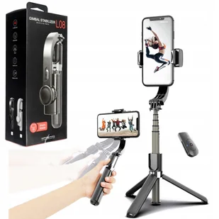 Selfie Stick Statyw Uchwyt Tripod Bluetooth Gimbal - Uchwyty samochodowe do telefonów - miniaturka - grafika 2