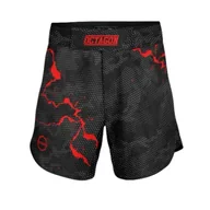 Spodnie sportowe męskie - Octagon Spodenki Szorty MMA Marble Camo Red - miniaturka - grafika 1