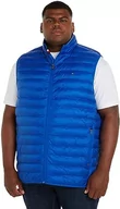 Garnitury - Tommy Hilfiger Męska kamizelka BT-pakowalna z recyklingu - B, ultra niebieska, XXL, Ultraniebieski, XXL - miniaturka - grafika 1