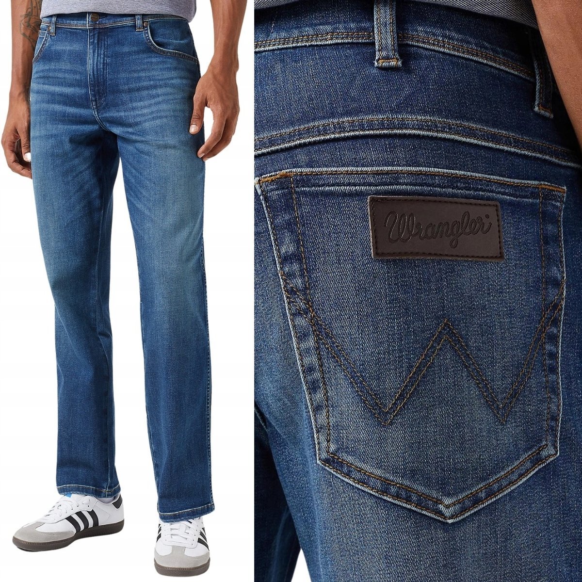 Męskie spodnie jeansowe proste Wrangler TEXAS W32 L32