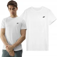 Koszulki męskie - Koszulka Męska 4F T-shirt Bawełniany Sportowy Casual Limitowany SS24 - miniaturka - grafika 1