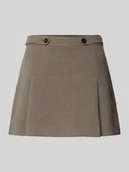 Spódnice - Spódnica mini rozkloszowana z mieszanki wiskozy model ‘PUNTO’ - miniaturka - grafika 1