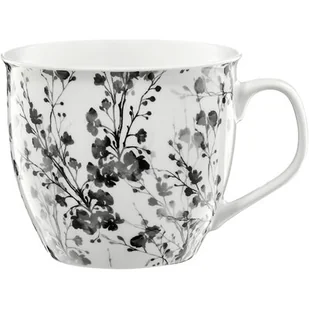 AMBITION BLACK NATURE KUBEK 550ML BIAŁY PORCELANA - Kubki - miniaturka - grafika 1