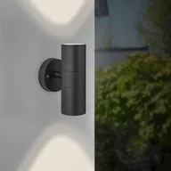 Lampy ogrodowe - Brilliant Kinkiet zewnętrzny Jandy góra/dół, czarny, metal, szkło, GU10 - miniaturka - grafika 1