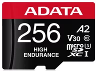 Karty pamięci - ADATA High Endurance MicroSDXC 256GB UHS-I/U3 A2 V30 AUSDX256GUI3V30SHA2-RA1 AUSDX256GUI3V30SHA2-RA1 - miniaturka - grafika 1