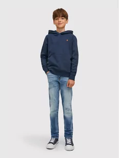 Jack&Jones Junior Bluza Star 12213100 Granatowy Regular Fit - Bluzy dla chłopców - miniaturka - grafika 1
