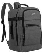 Plecaki - Plecak podróżny szary PETERSON bagaż podręczny torba 40x25x20 dla RYANAIR WIZZAIR - miniaturka - grafika 1