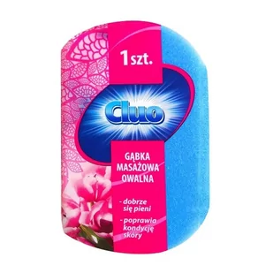 Cluo Cluo gąbka kąpielowa do masażu Owalna - Rękawice i gąbki do kąpieli - miniaturka - grafika 1