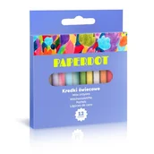 Kredki, ołówki, pastele i pisaki - Paperdot, Kredki Świecowe 12 kolorów - miniaturka - grafika 1