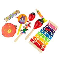 Instrumenty muzyczne dla dzieci - Drewniane Instrumenty Zestaw Dla Dzieci Cymbałki - miniaturka - grafika 1