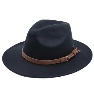 KAPELUSZ PANAMA fedora elegancki filcowy - Moda i Uroda OUTLET - miniaturka - grafika 1