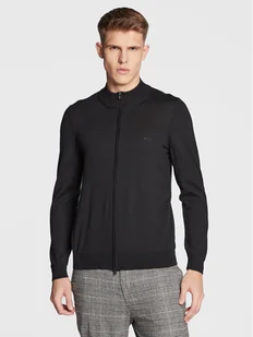 Boss Kardigan Balonso-L 50476347 Czarny Regular Fit - Swetry męskie - miniaturka - grafika 1