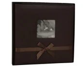 Albumy fotograficzne - Album BEKRI tradycyjny ślubny, skóropodobny, 30 kart/60 stron, BRĄZOWY - miniaturka - grafika 1