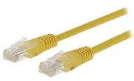 Kable miedziane - Valueline Kabel sieciowy Cat5e UTP-RJ45 (8P8C) wtyczka - RJ45 (8P8C) męski 3,00 m żółty - miniaturka - grafika 1