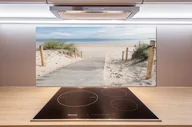 Panele ścienne i boazeria - Panel szklany do kuchni Plaża - miniaturka - grafika 1