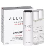 Wody i perfumy męskie - Chanel Allure Sport Homme woda kolońska 3x20 - miniaturka - grafika 1