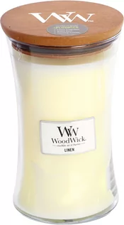 Świece - WoodWick Linen Świeca duża 1,11 kg 93135E - grafika 1