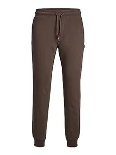 JACK & JONES Męskie spodnie dresowe Gordon Bradley, Seal Brown, XL - Spodenki męskie - miniaturka - grafika 1