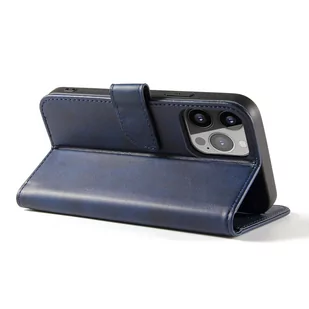 Magnet Case elegancki futerał etui pokrowiec z klapką i funkcją podstawki iPhone 13 Pro niebieski - Etui i futerały do telefonów - miniaturka - grafika 4