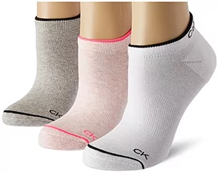 Calvin Klein Calvin Klein Athleisure damskie skarpety typu sneaker 3 sztuki, Pink Melange Combo, jeden rozmiar - Skarpetki damskie - miniaturka - grafika 1