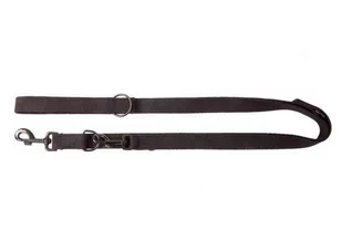 Dingo Smycz taśma przedłużana z taśmy bawełnianej 2cm/120-220cm czarna - Smycze dla psów - miniaturka - grafika 1